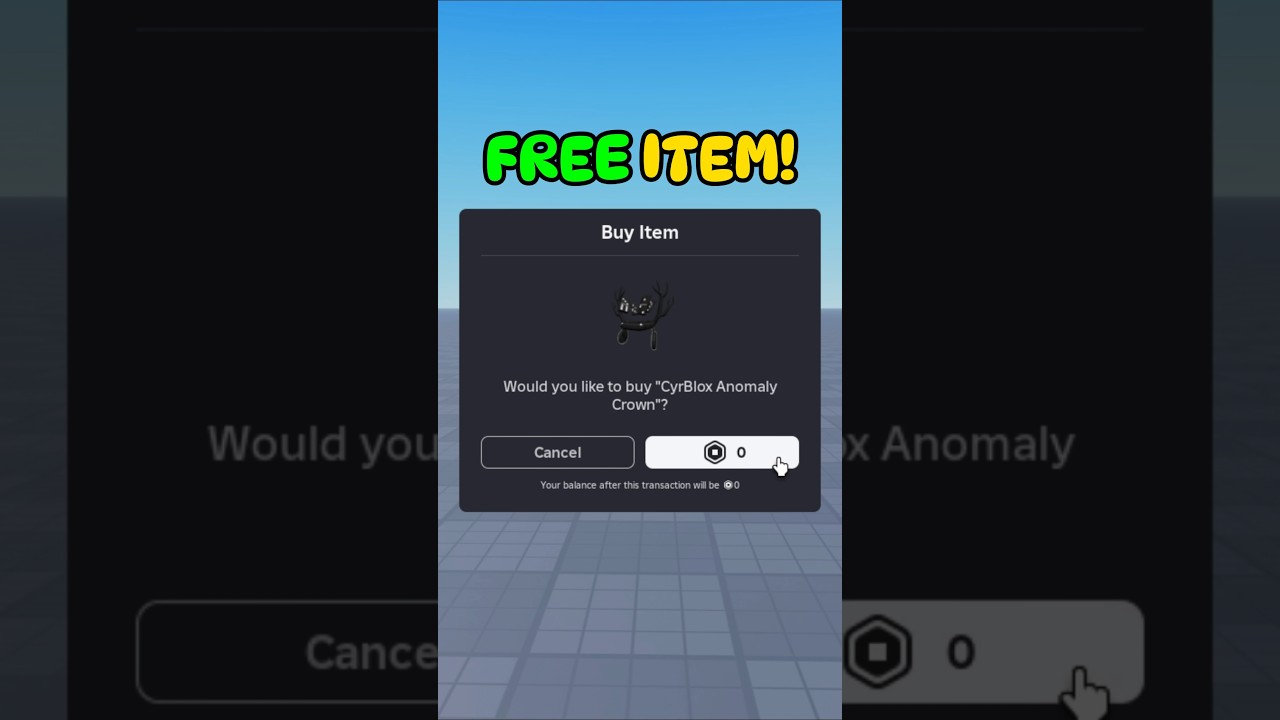 Получите эти 3 бесплатных предмета легко! #roblox #shorts