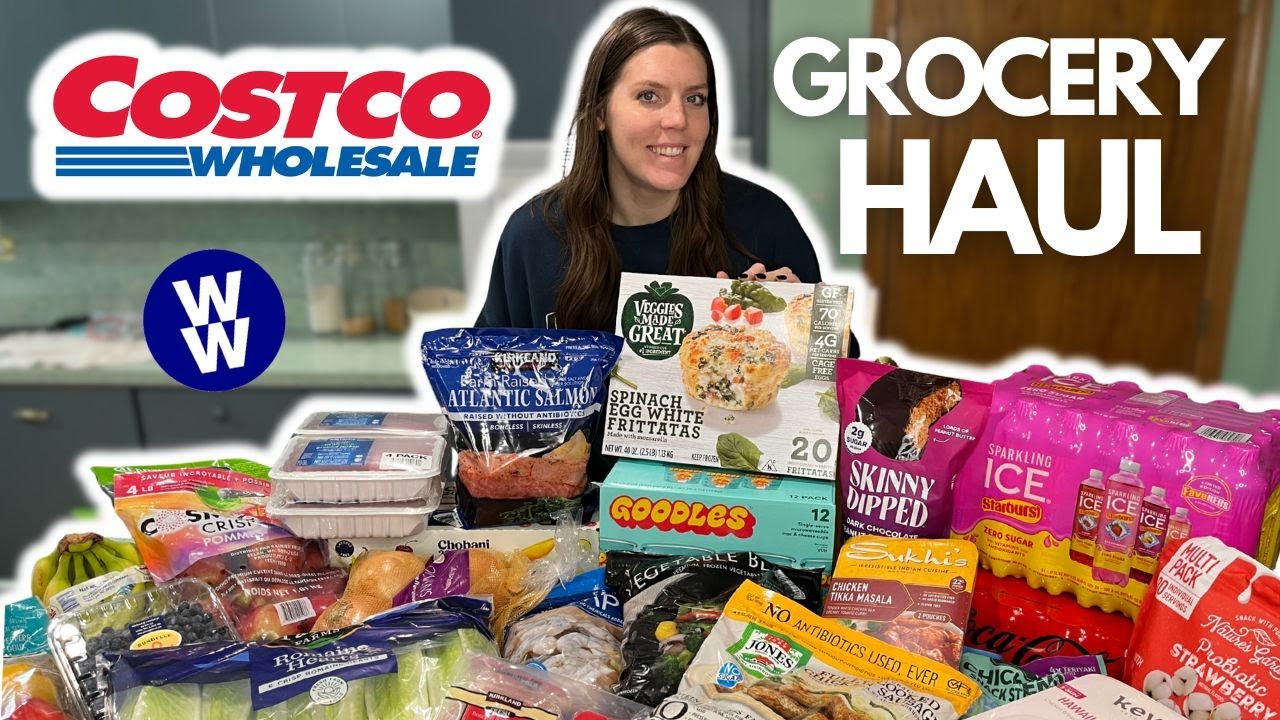 Healthy Costco Grocery Haul | WeightWatchers Points & Calories/Macros | Weight Loss Journey