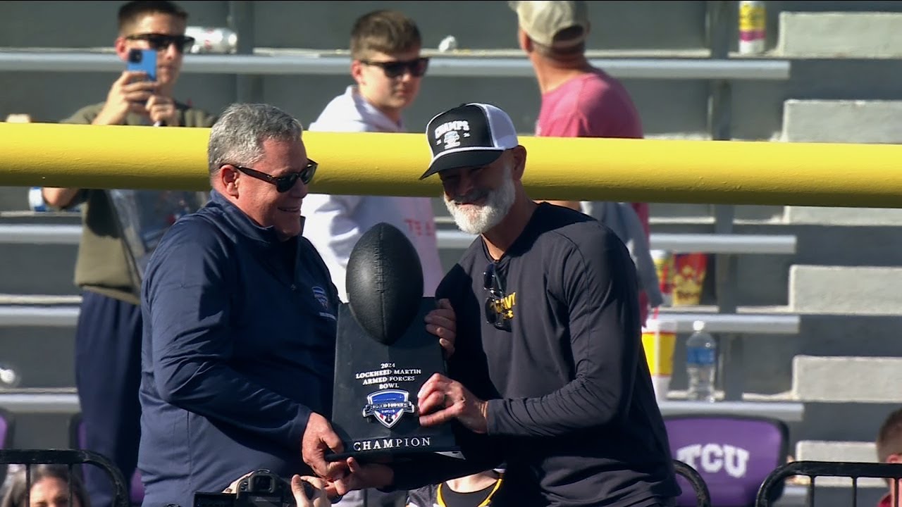 Navy Football Bowl Trophy Presentation (2024 Armed Forces Bowl vs. Oklahoma)