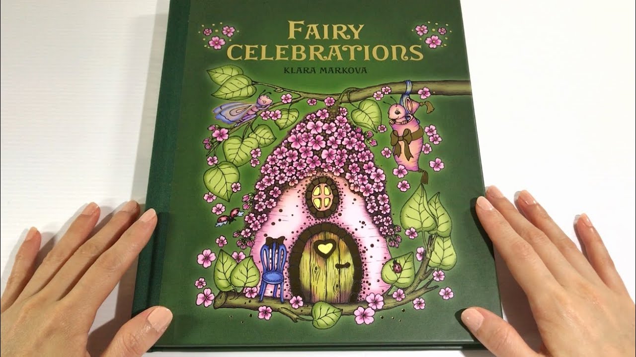 Flip Through: FAIRY CELEBRATIONS Coloring Book by Klara Markova