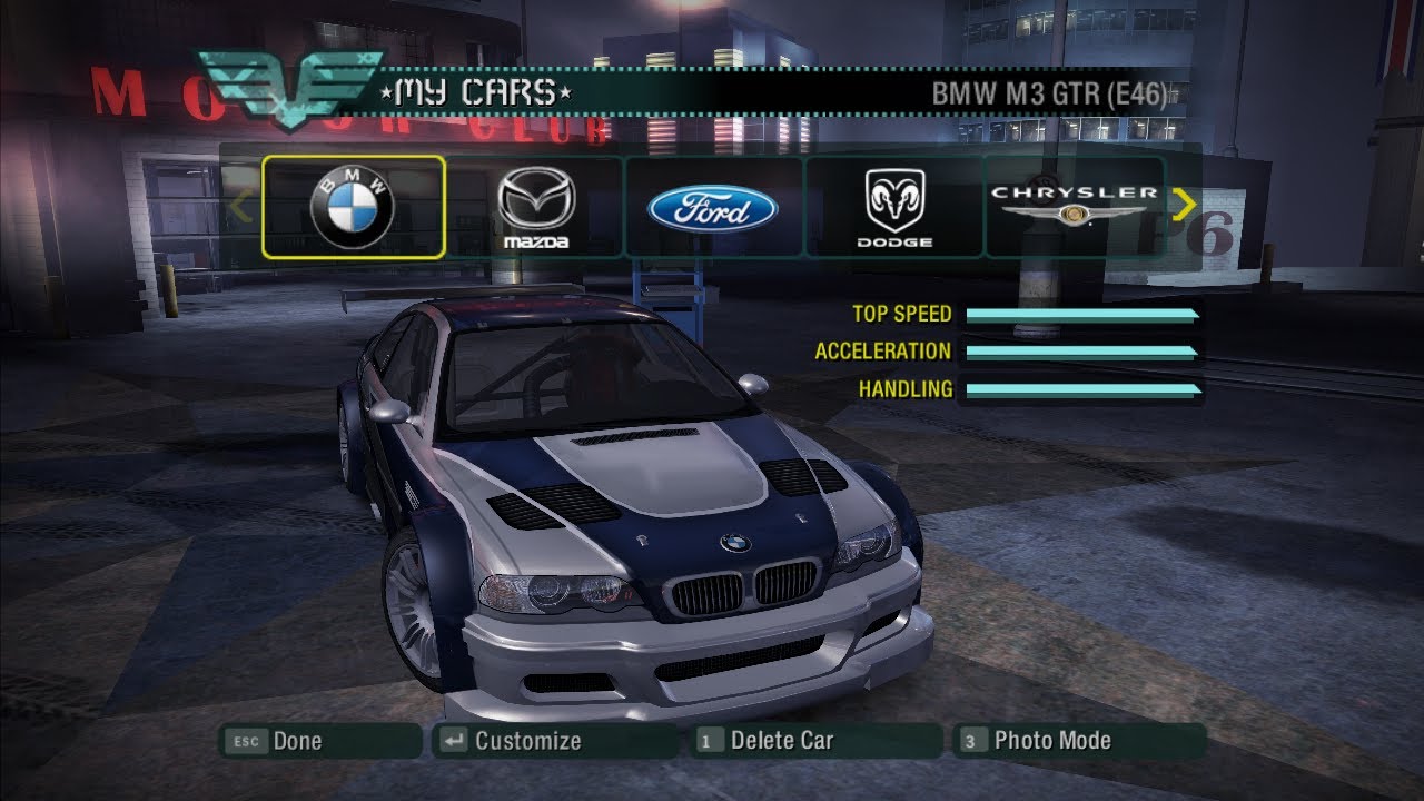 Need for Speed: Carbon — BMW M3 GTR (E46) (Hero)