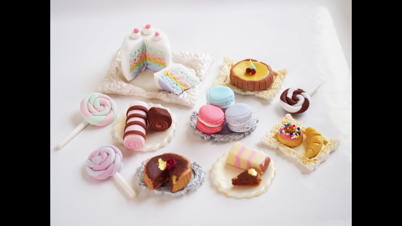 How to make some fondant miniature sweets!