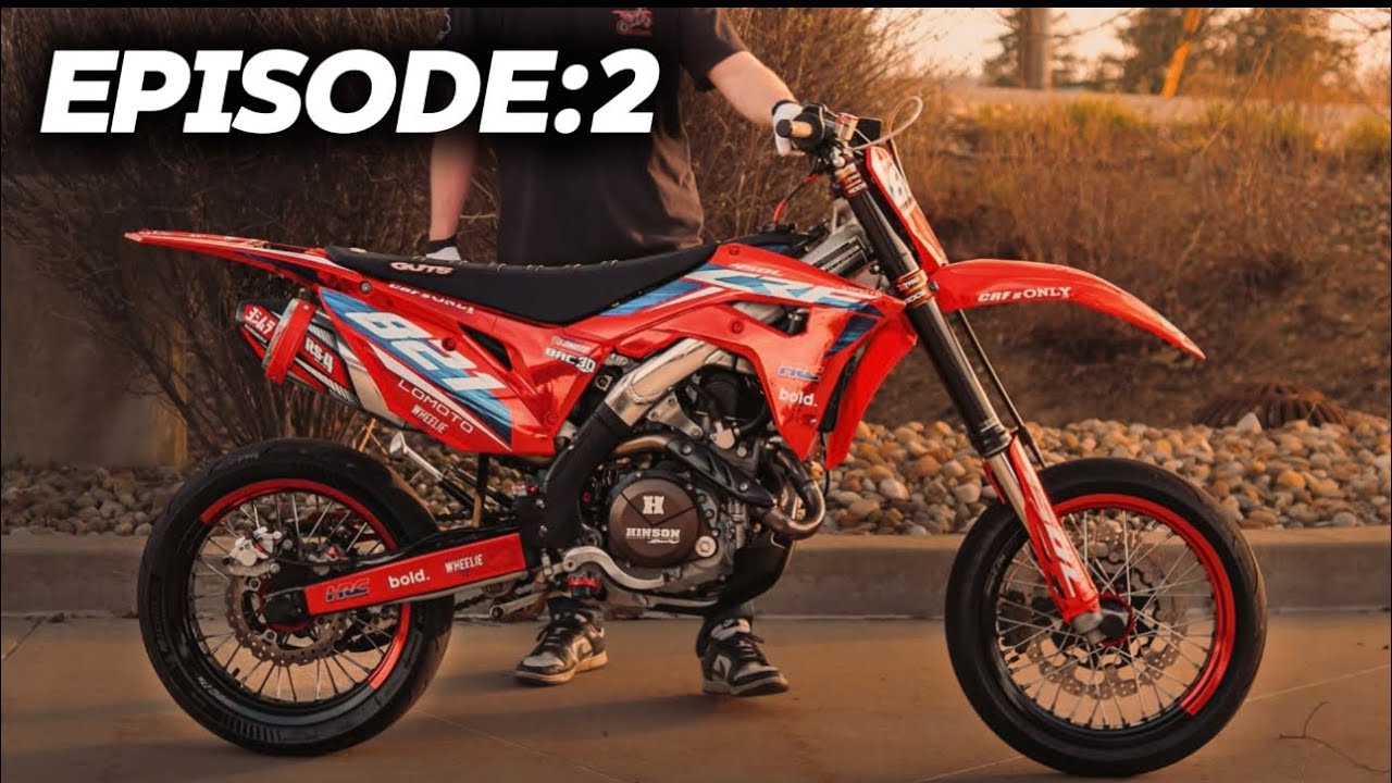 CRF450L $25,000 SUPERMOTO BUILD! EPISODE 2