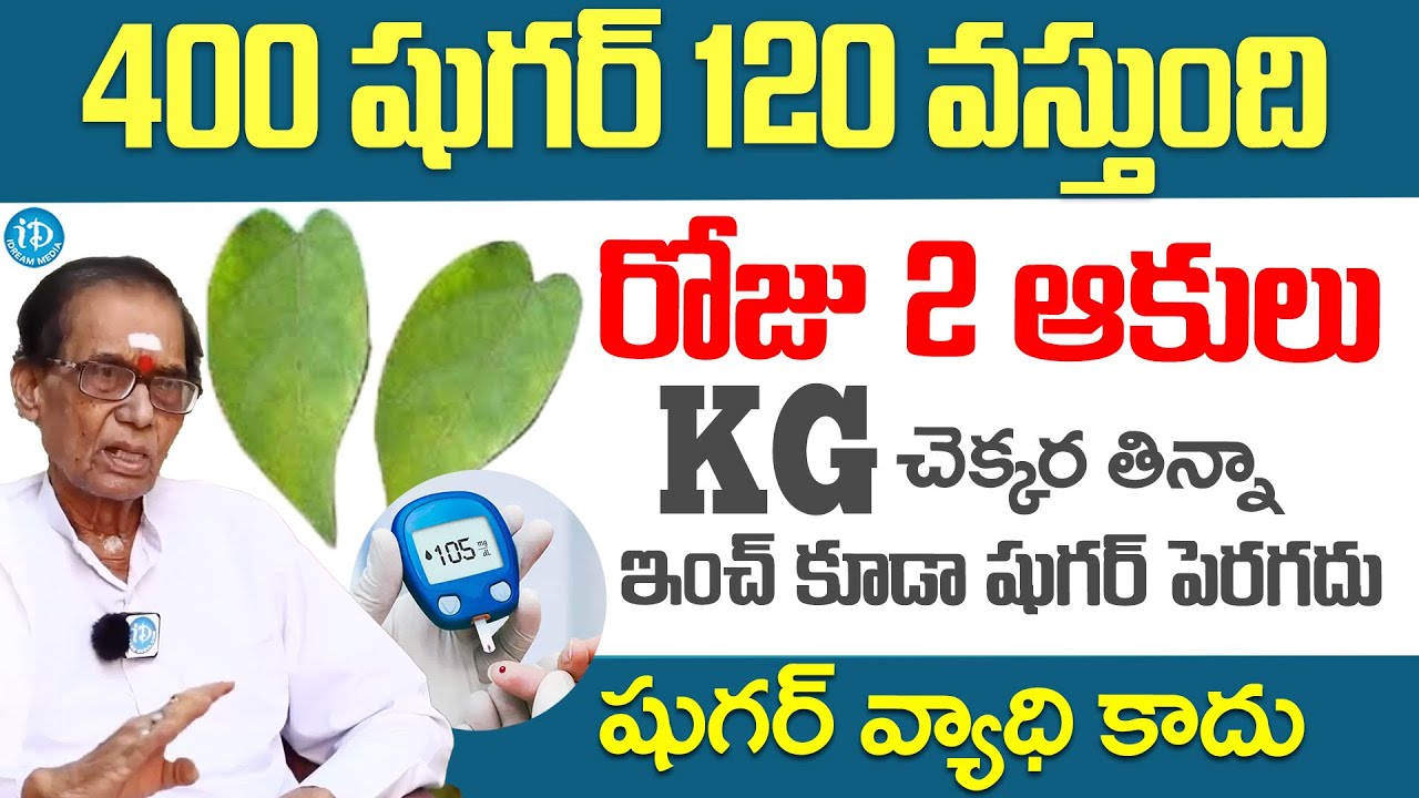 రోజు 2 ఆకులు జన్మలో షుగర్ 120 దాటదు.. | Diabetes, sugar thaggalante |  | Dr BA Venkata Swamy