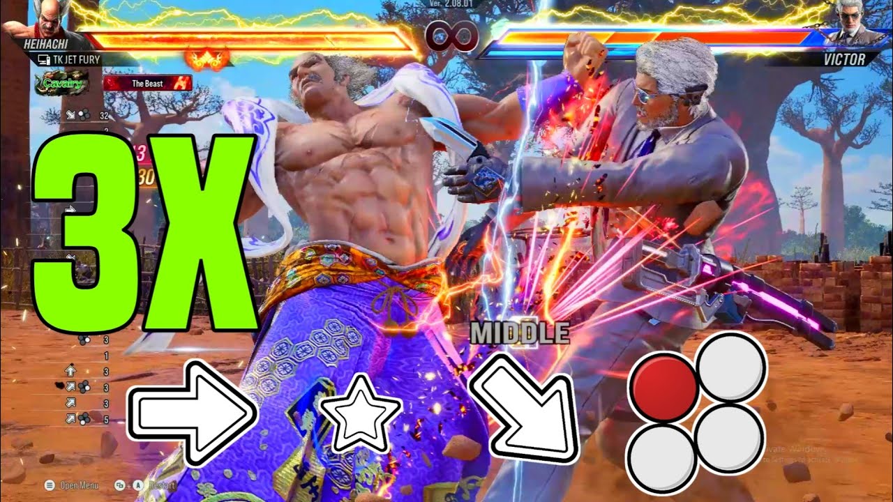 TOP 10 HEIHACHI 3X OTGF HARDEST 130 DAMAGE  COMBO NO WALL 2026