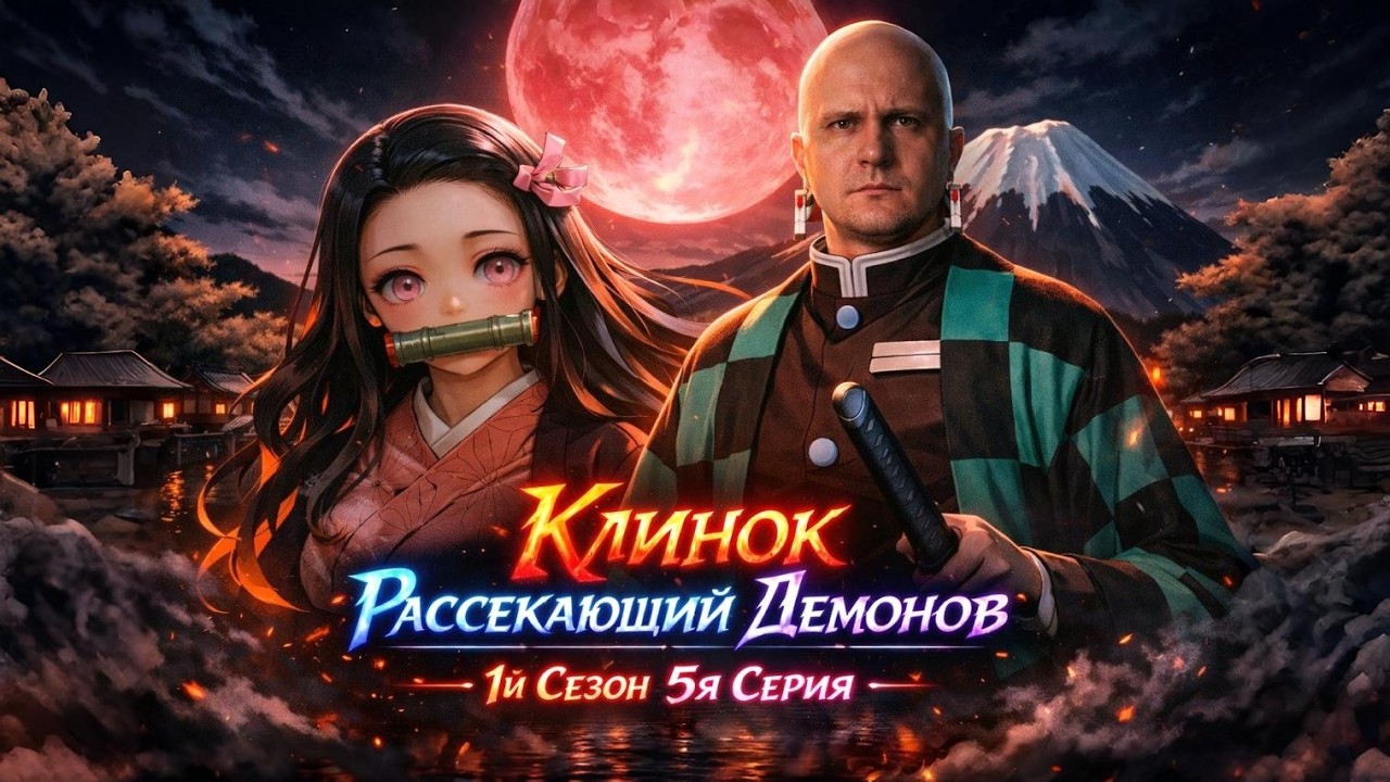 Клинок Солнца!! Клинок рассекающий демонов 1й сезон 5я серия. Реакция!!!