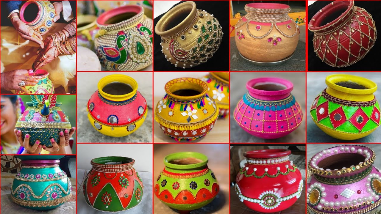 garika muntha decoration/pot decoration for marriage/wedding pot decoration/pelli kundalu