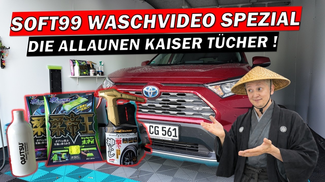 Direkt aus JAPAN! Soft99 ALAUNEN KAISER Waschtuch und Trockentuch - Soft99 Waschvideo