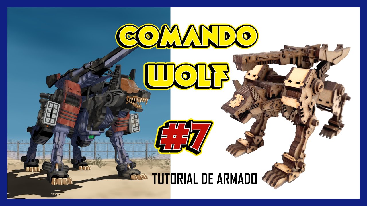 Comando Wolf de ZOIDS - Tutorial de armado #7