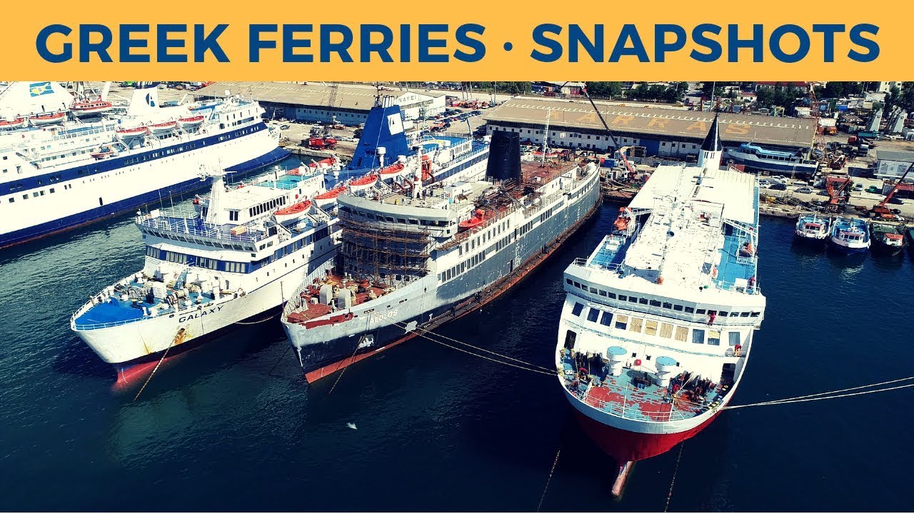 Snapshots of the Greek ferry world (April 2019)