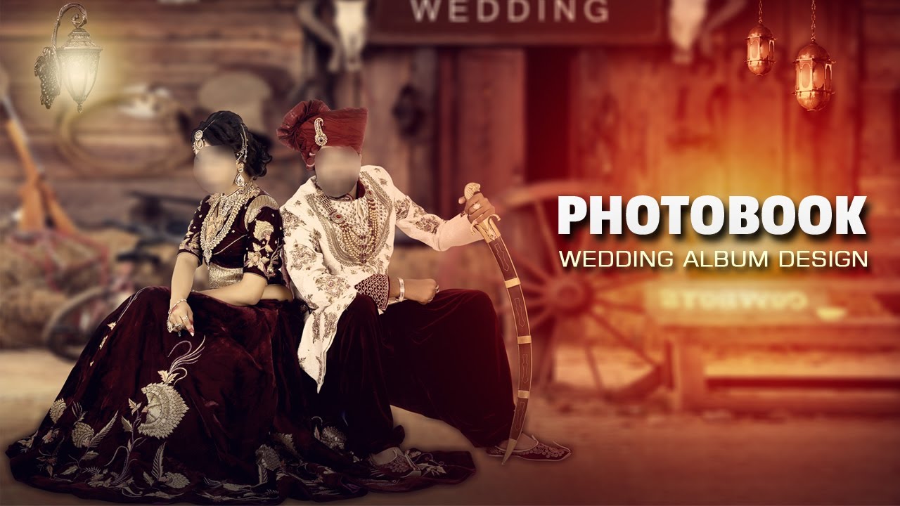 Adobe Photoshop PhotoBook wedding album DM design Free Download 2021