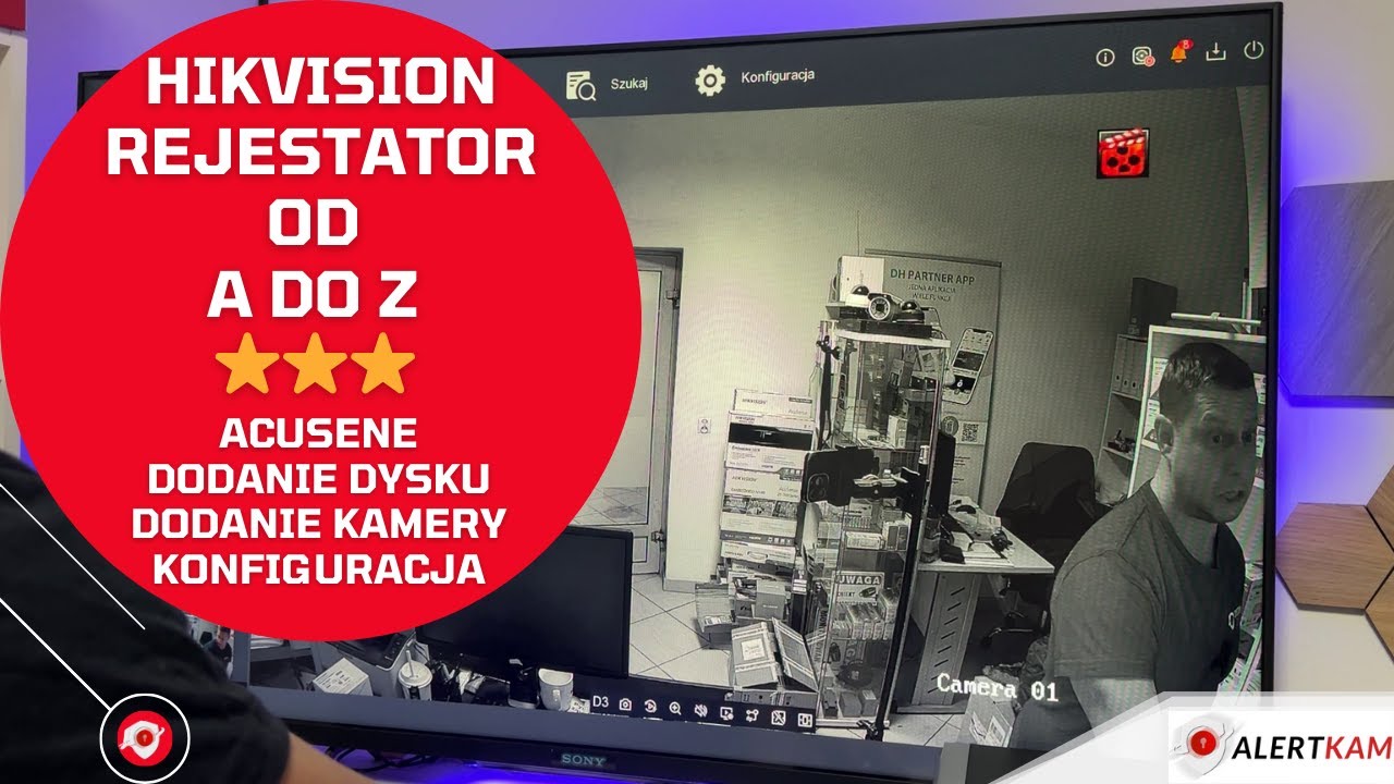 Od A do Z Testuje Rejestator z HIKVISON 7608 oraz 7616, Konfiguracja dodanie Dysku i Kamery Acusense