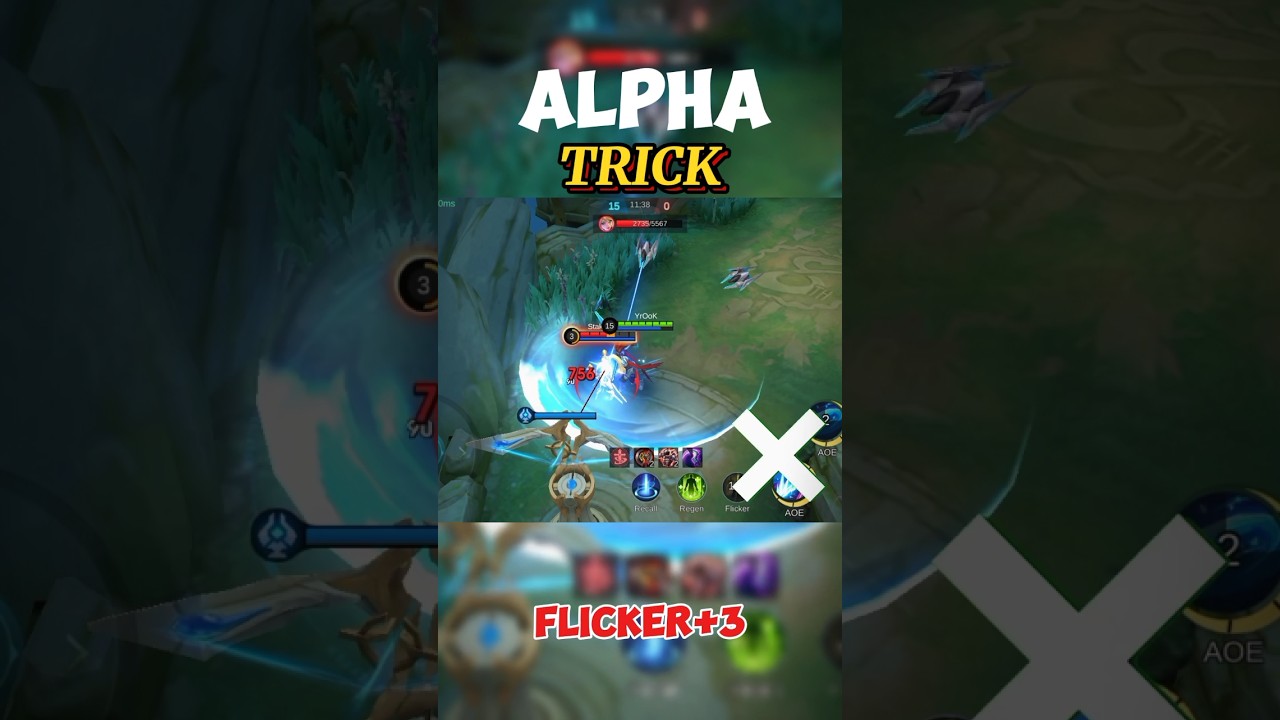 Alpha trick for beginners 🫂#foryou #mobilelegends #mlbb #mobilelegendstoday #mlbbesports #alpha