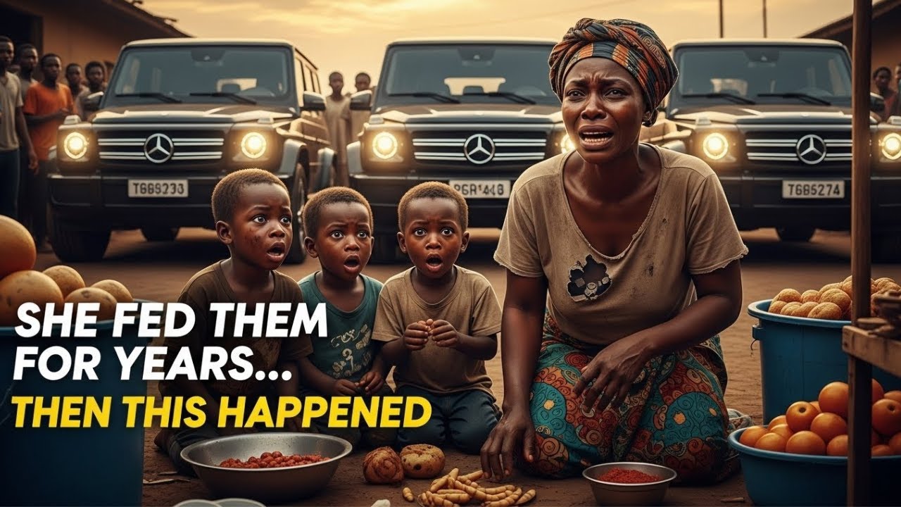 She Fed Homeless Triplets Every Day… Years Later, 3 Mercedes Benz Pulled Up