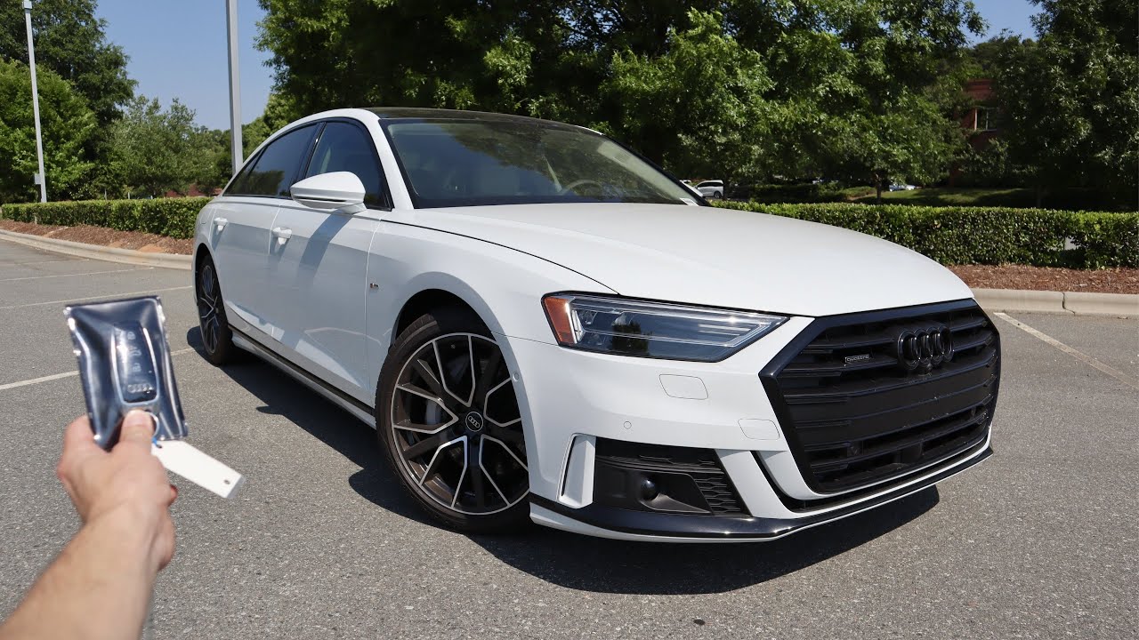 2021 Audi A8L TFSI 55 S-Line: Start Up, Walkaround, Test Drive and Review