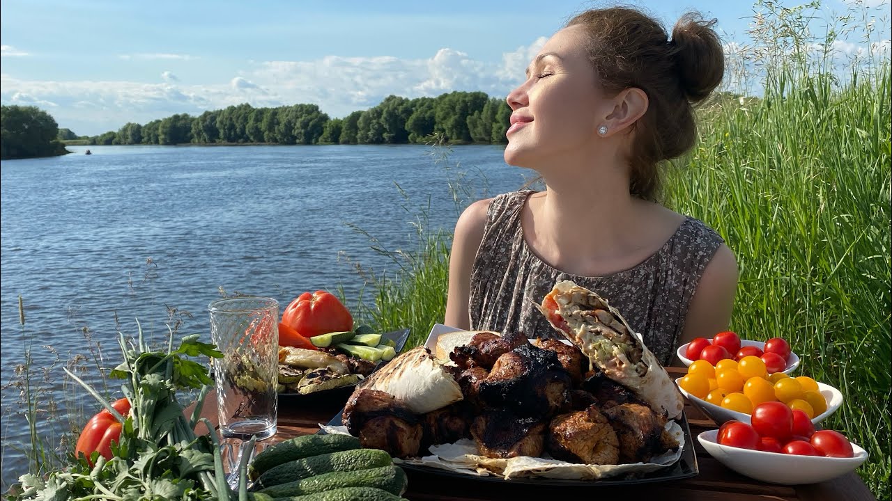 Наступило время шашлыков | едим на природе | Мукбанг |