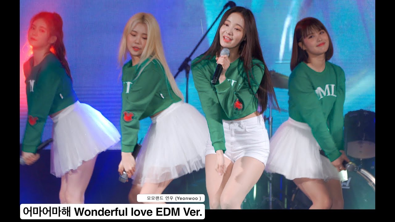 모모랜드 연우 (Yeonwoo )[4K 직캠]어마어마해 Wonderful love EDM Ver.@180422 락뮤직