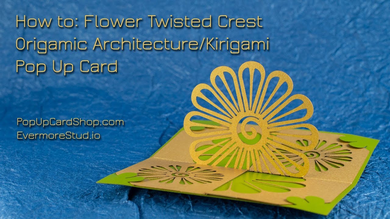 Flower Twisted-Crest Pop Up Card