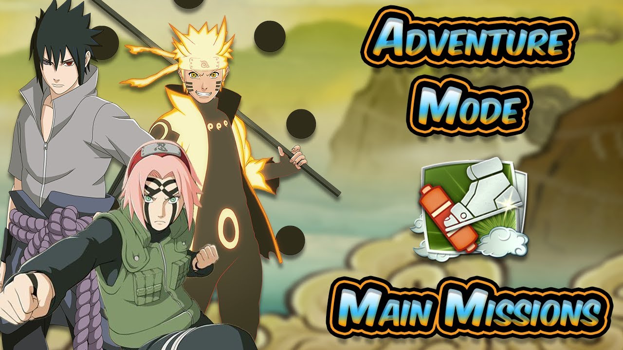 Naruto Shippuden: UNS4 - Adventure Mode - All Main Missions.