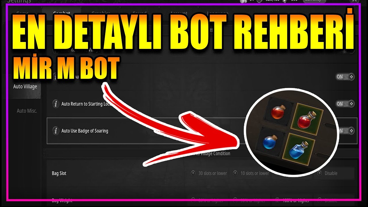 [MIR M] HERŞEYİ İLE BOT NASIL AYARLANIR ? | MIR M : A guide to War & Adventure