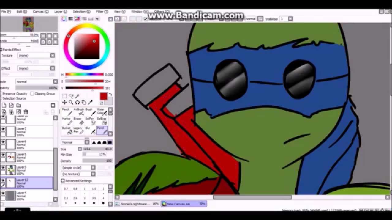 Speedpaint TMNT Donnie's Nightmare (redo)