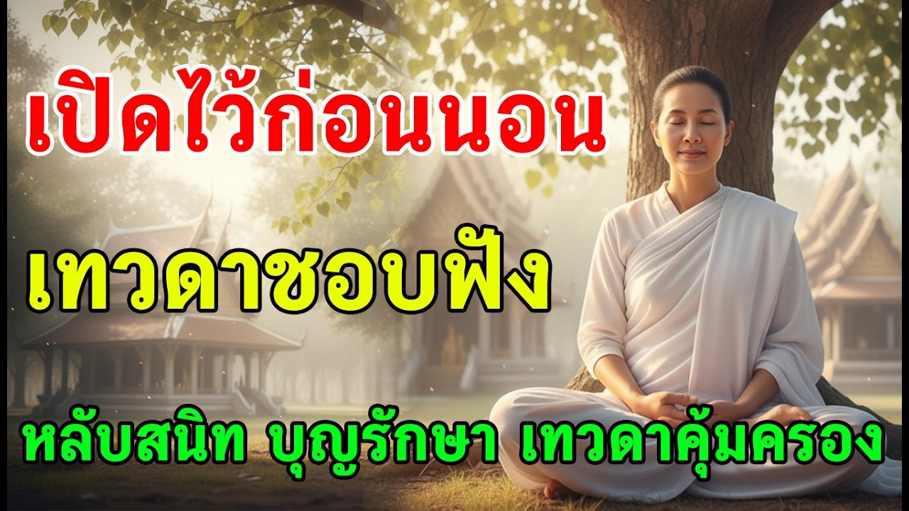 ☸ ก่อนหลับ ลองเปิดฟังธรรมะเบา ๆให้เสียงธรรมค่อย ๆ พาใจกลับสู่ความสงบ