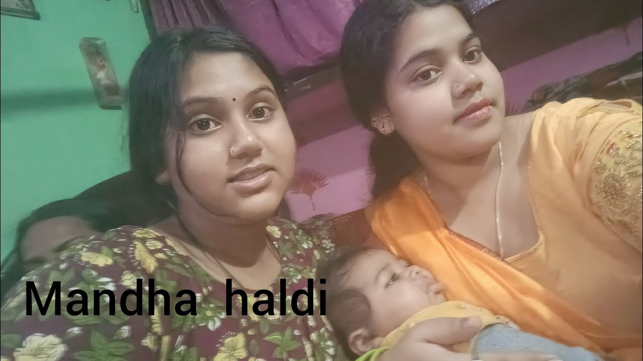 Sister wedding vlog-3 || Mandha haldi 😊 ||#vlog 