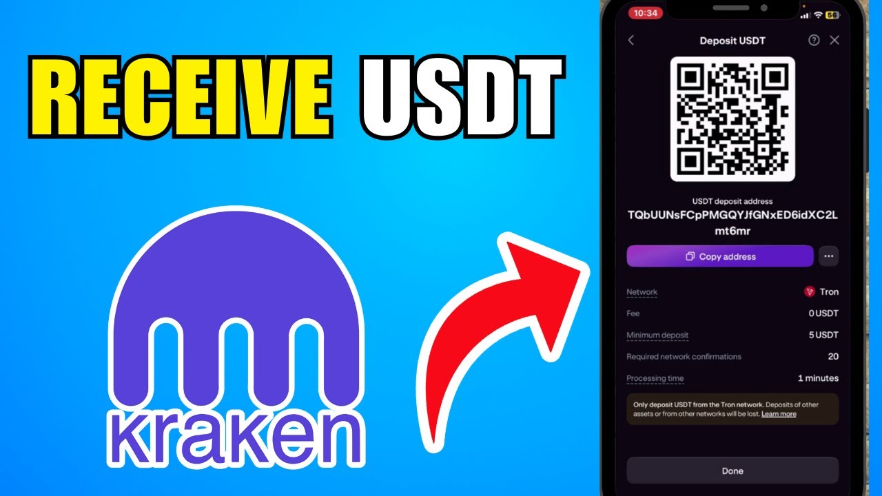 How To Receive USDT On Kraken (2026) (Best Method)