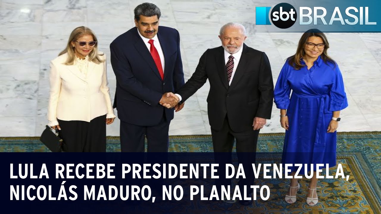 Lula recebe presidente da Venezuela, Nicolás Maduro, no Planalto | SBT Brasil (29/05/23)