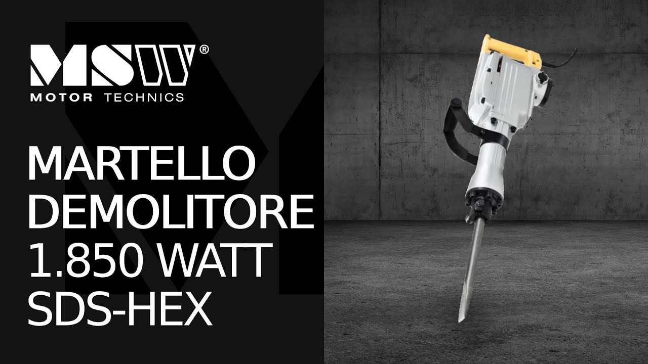 Martello demolitore MSW Motor Technics ABH-1850 | Presentazione del prodotto