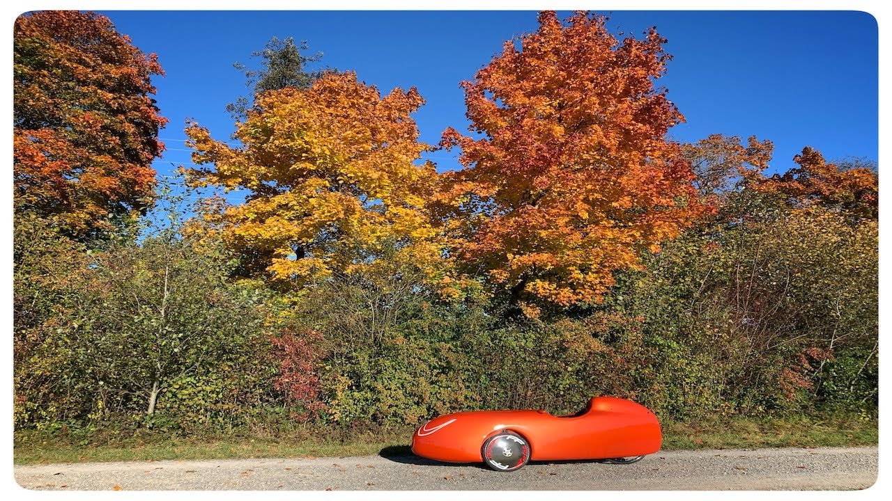 Sattelegg Velomobile downhill extended version.