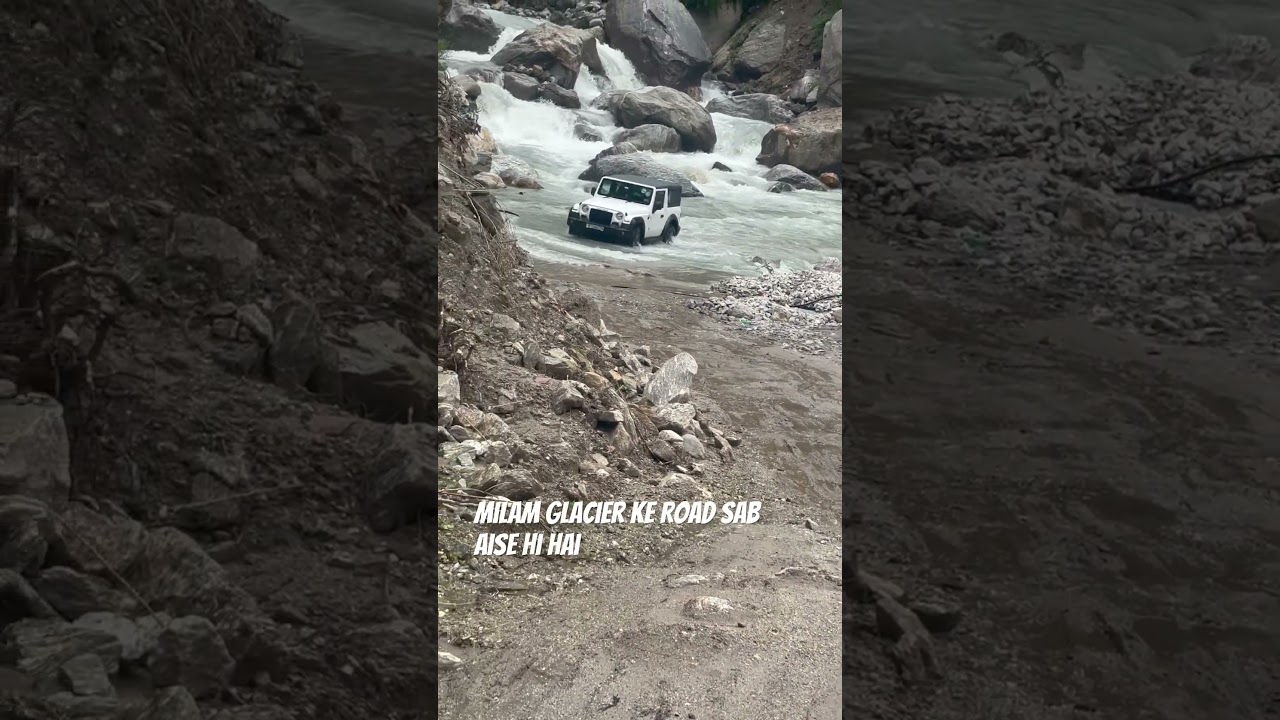 Milam glacier ke road sab aise hi hai