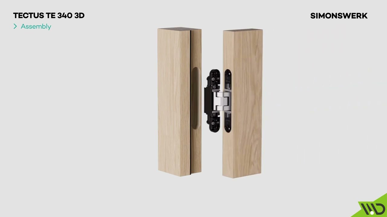 Cerniera Simonswerk TE 340 3D | Tutorial Montaggio | Manigliedesign.com
