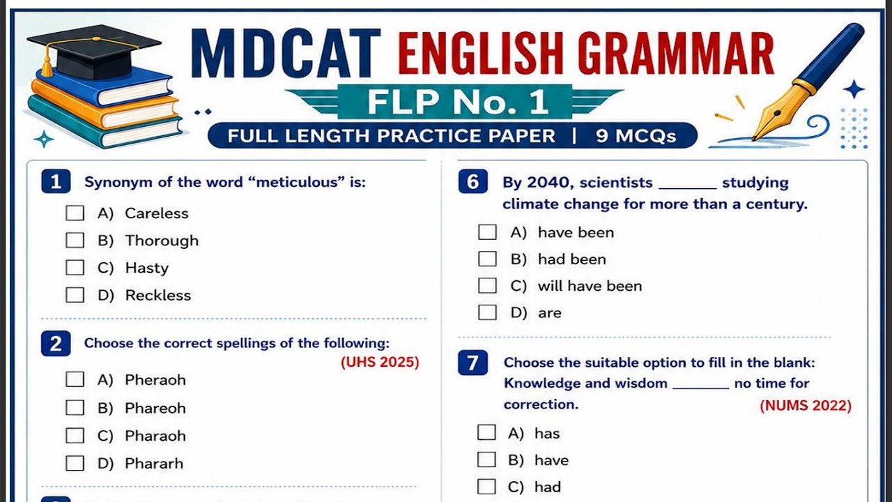 Full Length Paper 1 | UHS and MDCAT