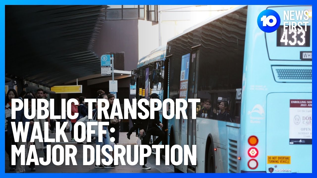 Bus, Train and Tram Walk Off: Commuters Struggle | 10 News First