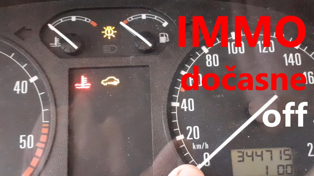 VAG imobilizer dočasne off