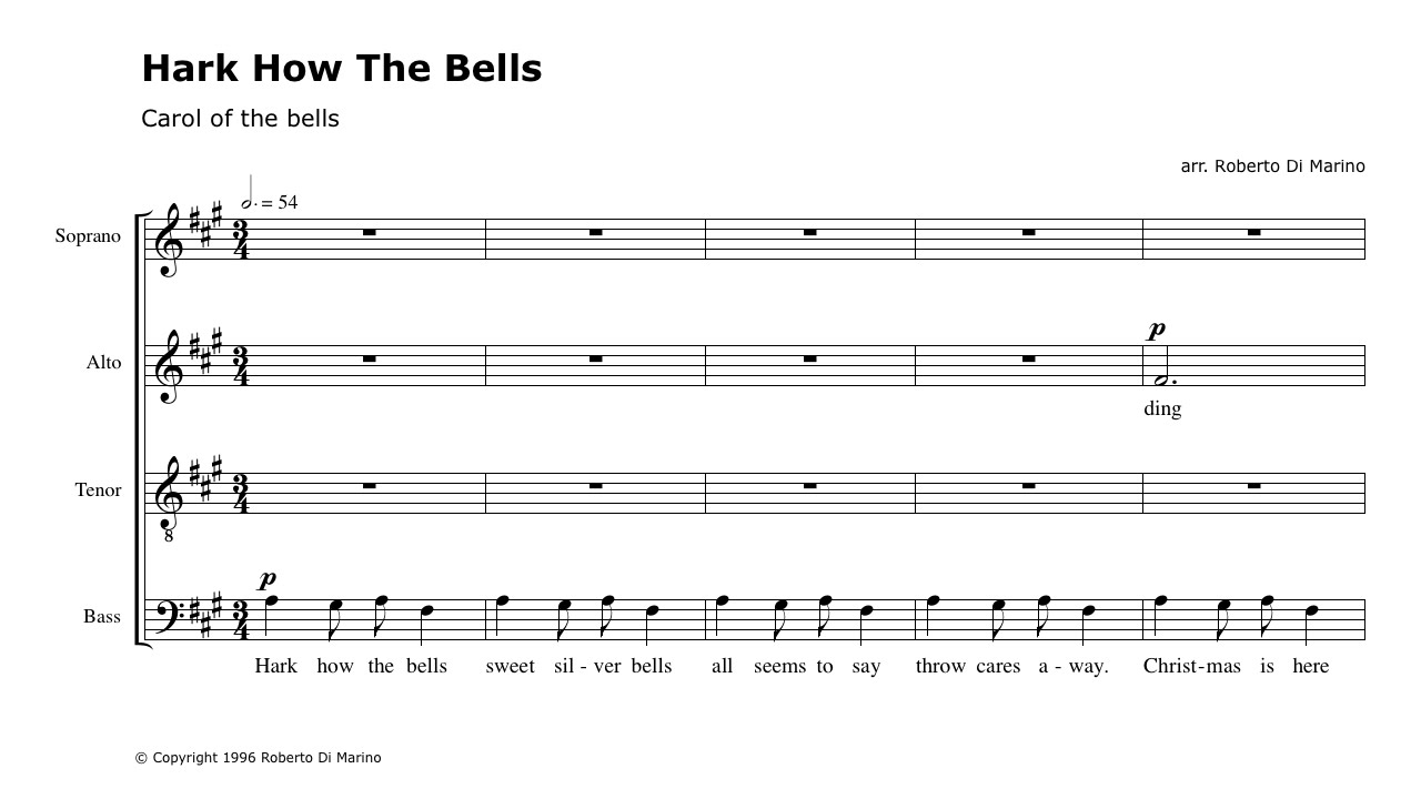 Hark How The Bells (Carol of the bells)