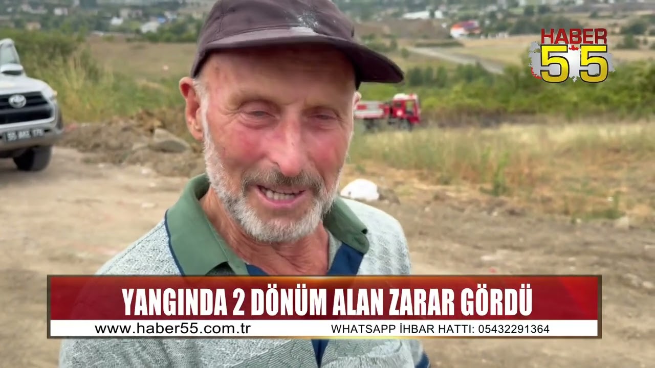 Samsun&rsquo;da fındık bah&ccedil;esinde ot temizliği yangına neden oldu