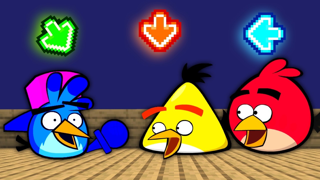 VS ROSS ANGRY BIRDS | FNF Character Test | Gameplay VS Playground