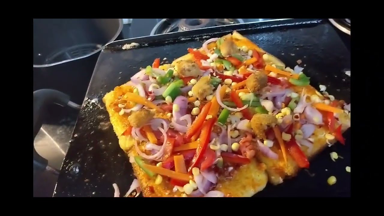 Square Pizza = Bread+Omelette+Cheese+Toppings