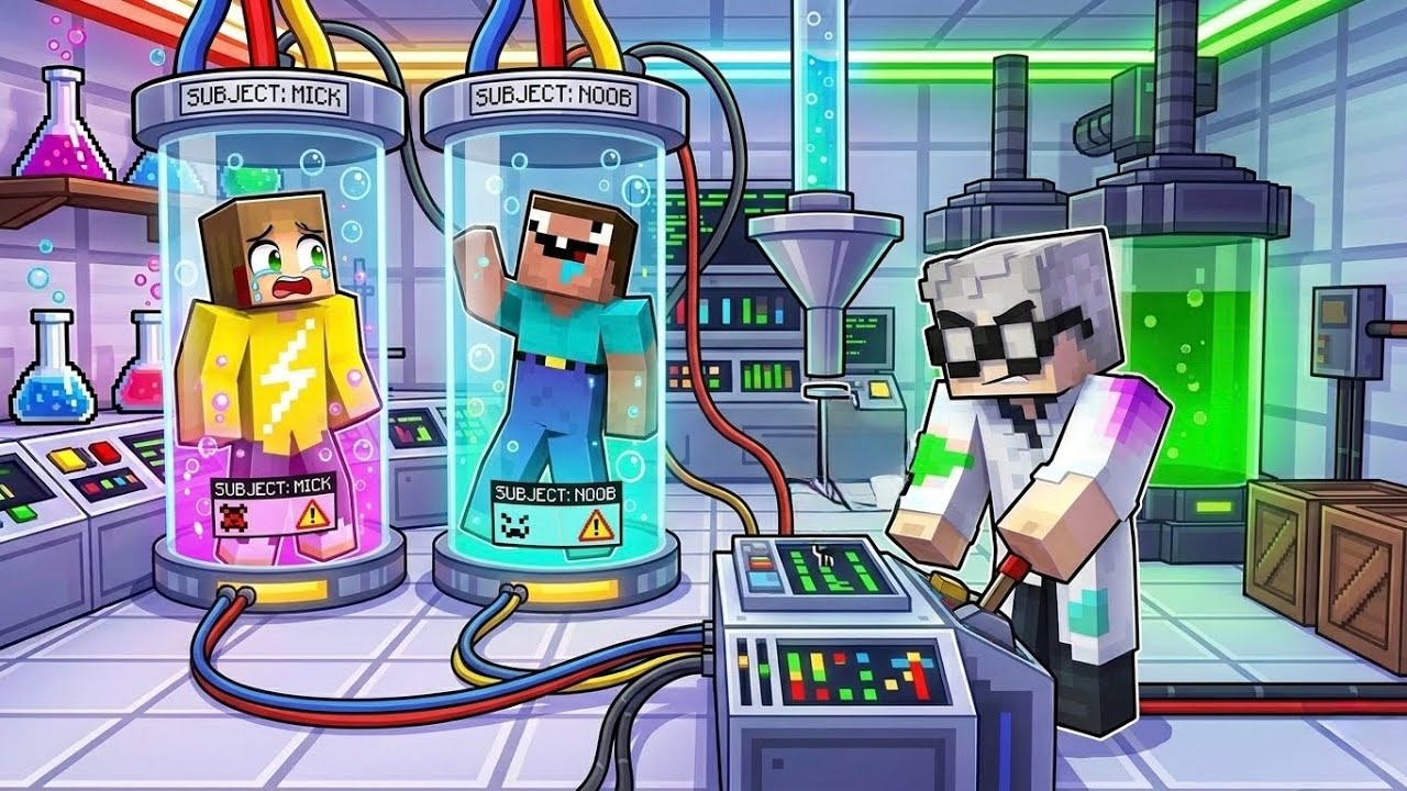 Mick En Noob Veranderen Van Lichaam! (Minecraft Survival)