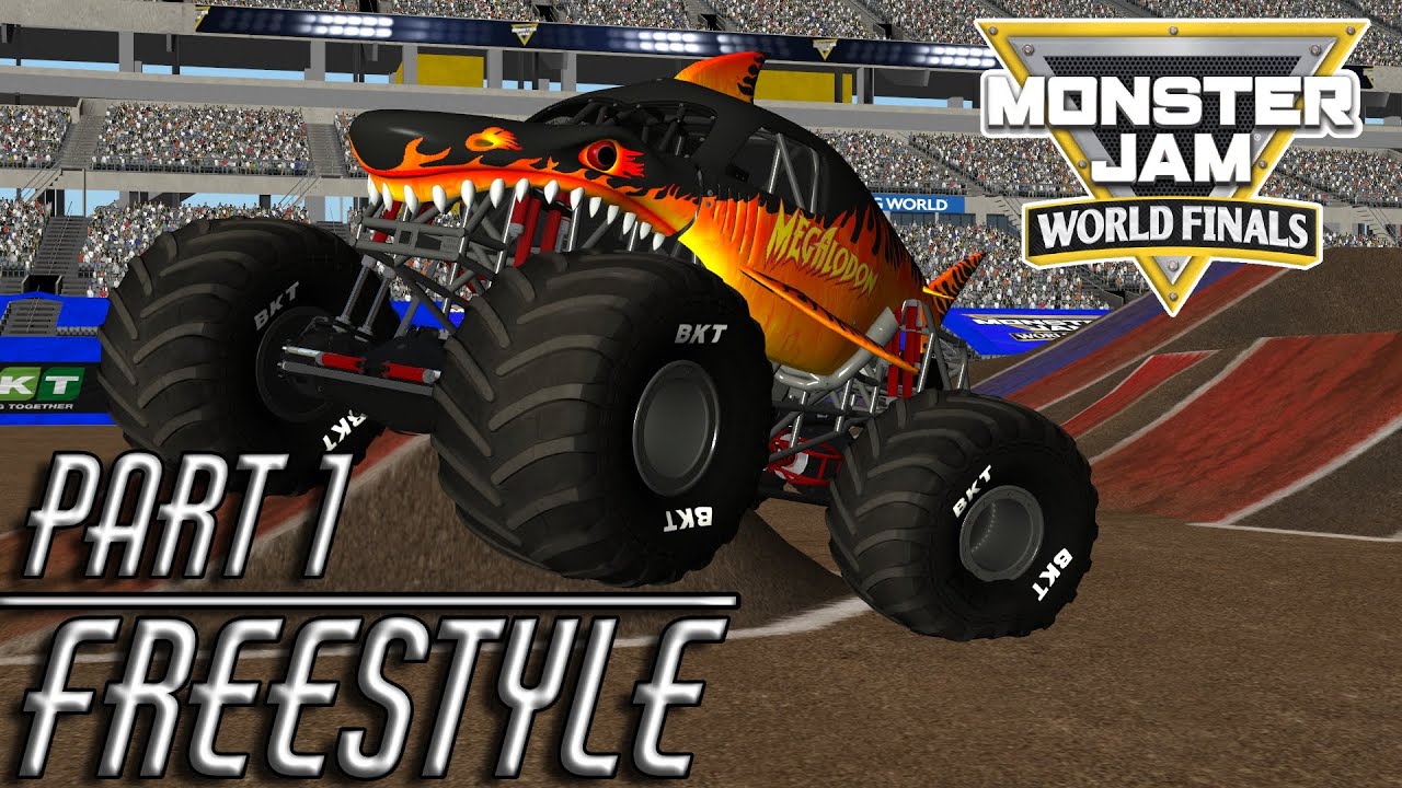 Rigs of Rods Monster Jam: World Finals XX 32 Truck Freestyle Part 1 (Breakable)