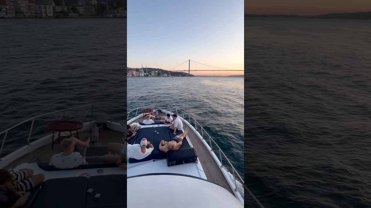 🌊Unforgettable Sunset Yacht Tour🛥⚓✨#unforgettable #sunset #yachttour #fyp #shorts