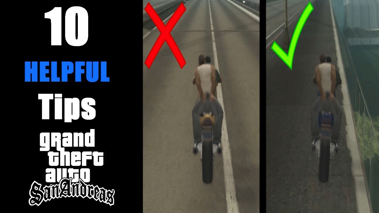 10 СОВЕТОВ для новых игроков в GTA San Andreas