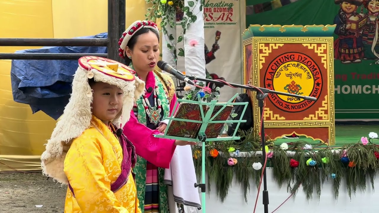 Gangjong Doeghar kids  show in lachung loser festival 2025