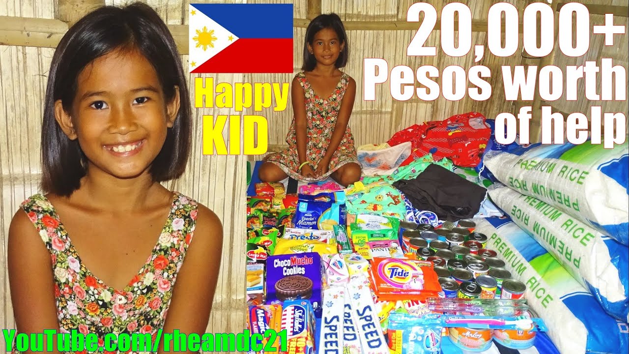 20,000 Pesos Worth of Help to Filipinos: We Made this Cute Kid Very Happy with Our GIFTS for Her