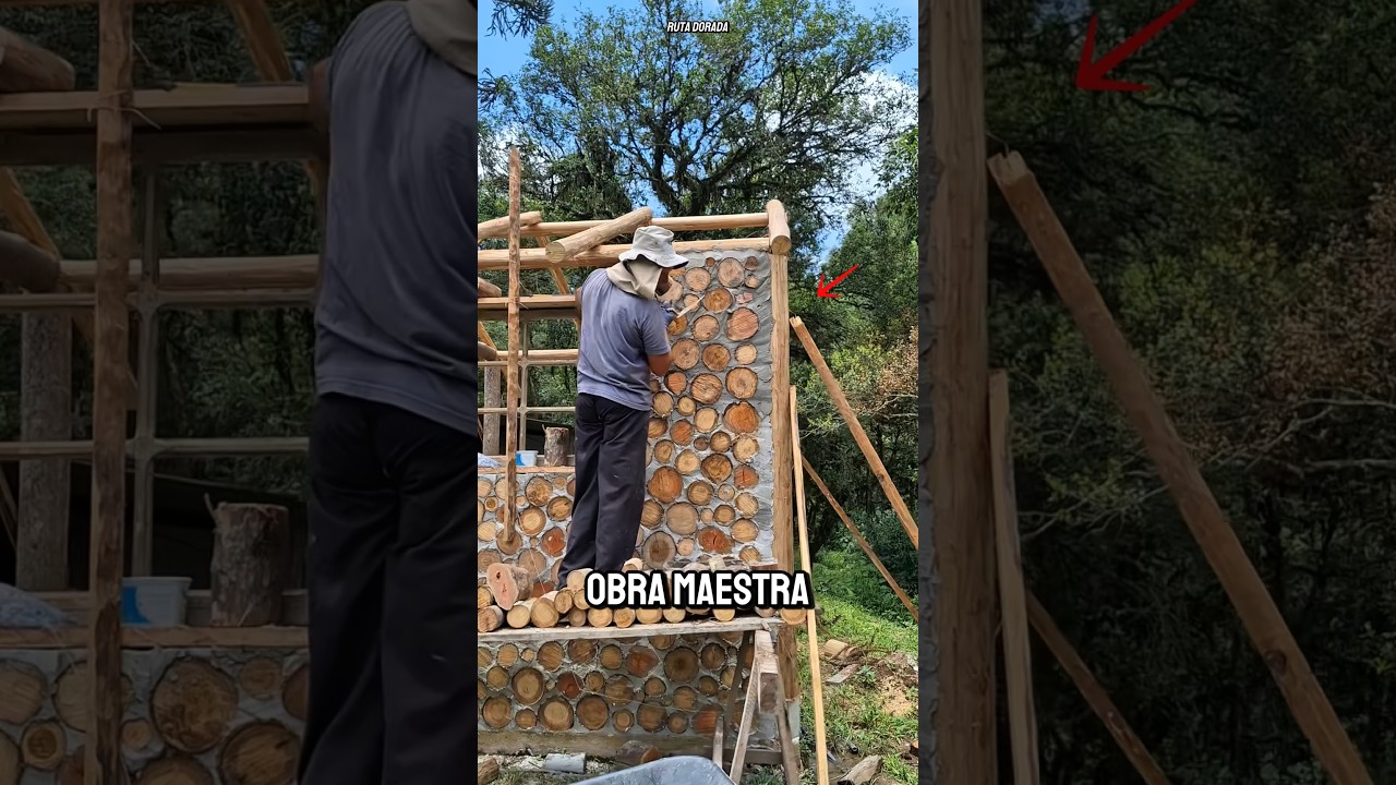 &iexcl;As&iacute; se construye una casa con retazos de madera y nadie lo cree!
