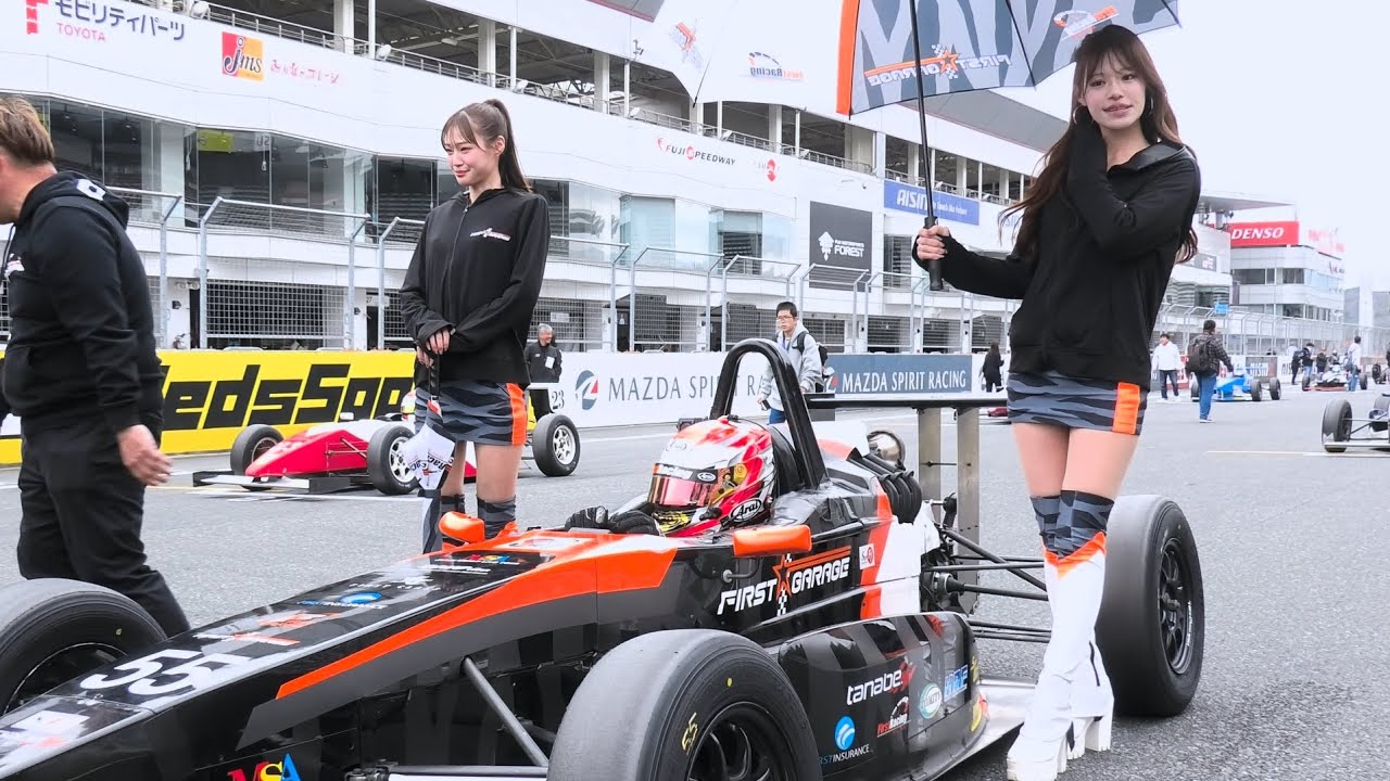 【1分グリッドウォーク💦💦💦広瀬晏夕さん/橘香恋さん  ファーストガレージ レースアンバサダー/レースクイーン】SUPER-FJ  富士🗻  2025.11.08