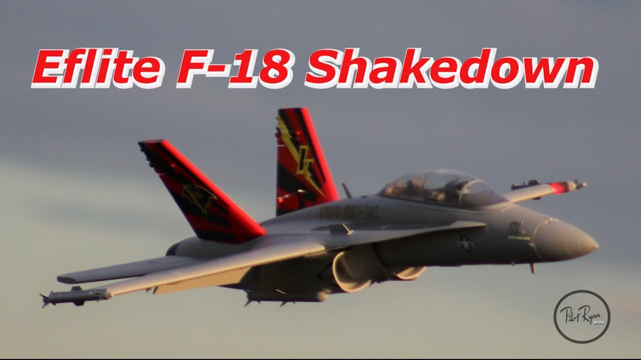 E-flite F-18 80mm Shakedown Flights