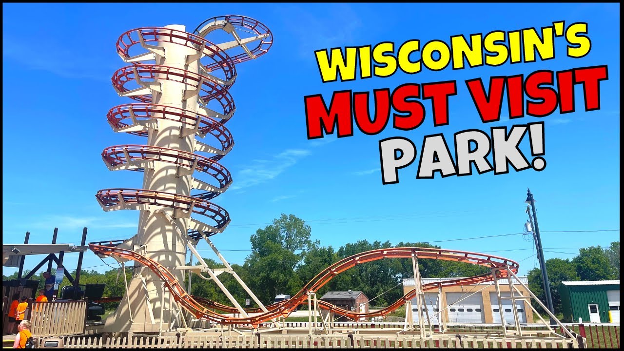 Riding One Of The CRAZIEST Roller Coasters EVER At Little Amerricka!4K